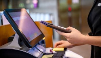 Unrecognizable cashier at workNikon Z7